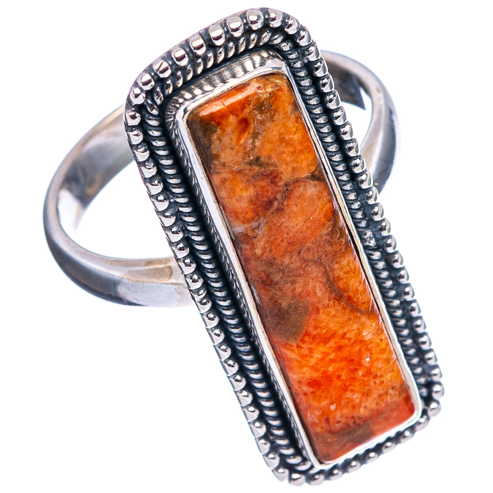 Sponge Coral Ring Size 8 (.925 Sterling Silver)