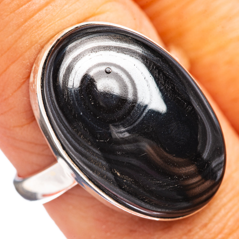Psilomelane  Ring Size 8.75 (.925 Sterling Silver)