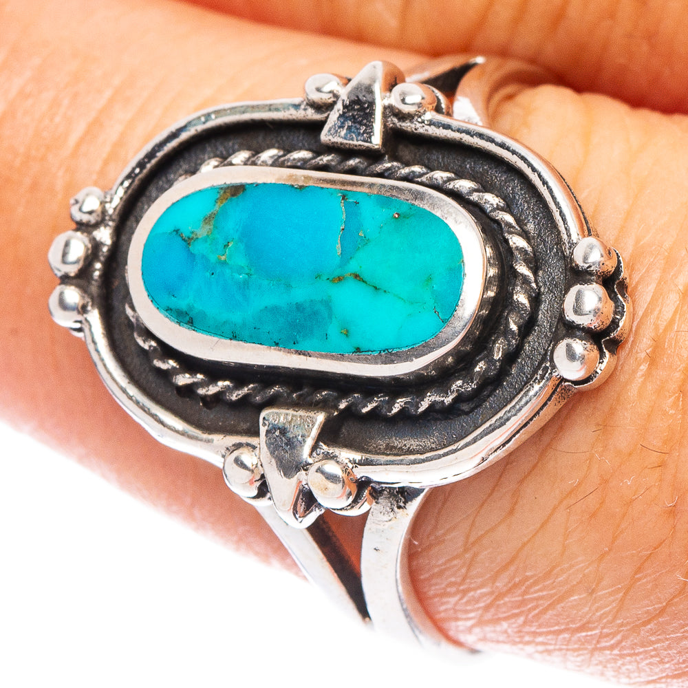 Rare Arizona Turquoise Ring Size 8.75 (925 Sterling Silver) R7226