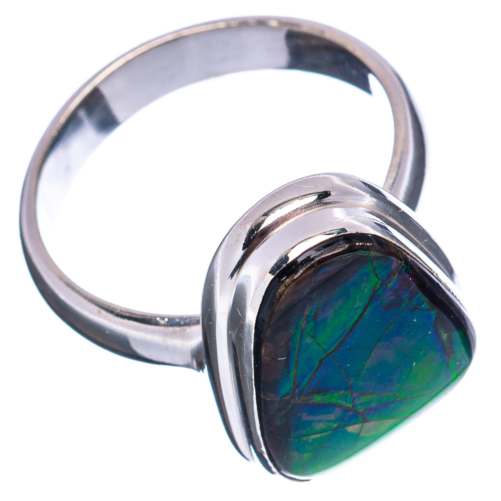 Premium Canadian Ammolite Ring Size 7 (.925 Sterling Silver)