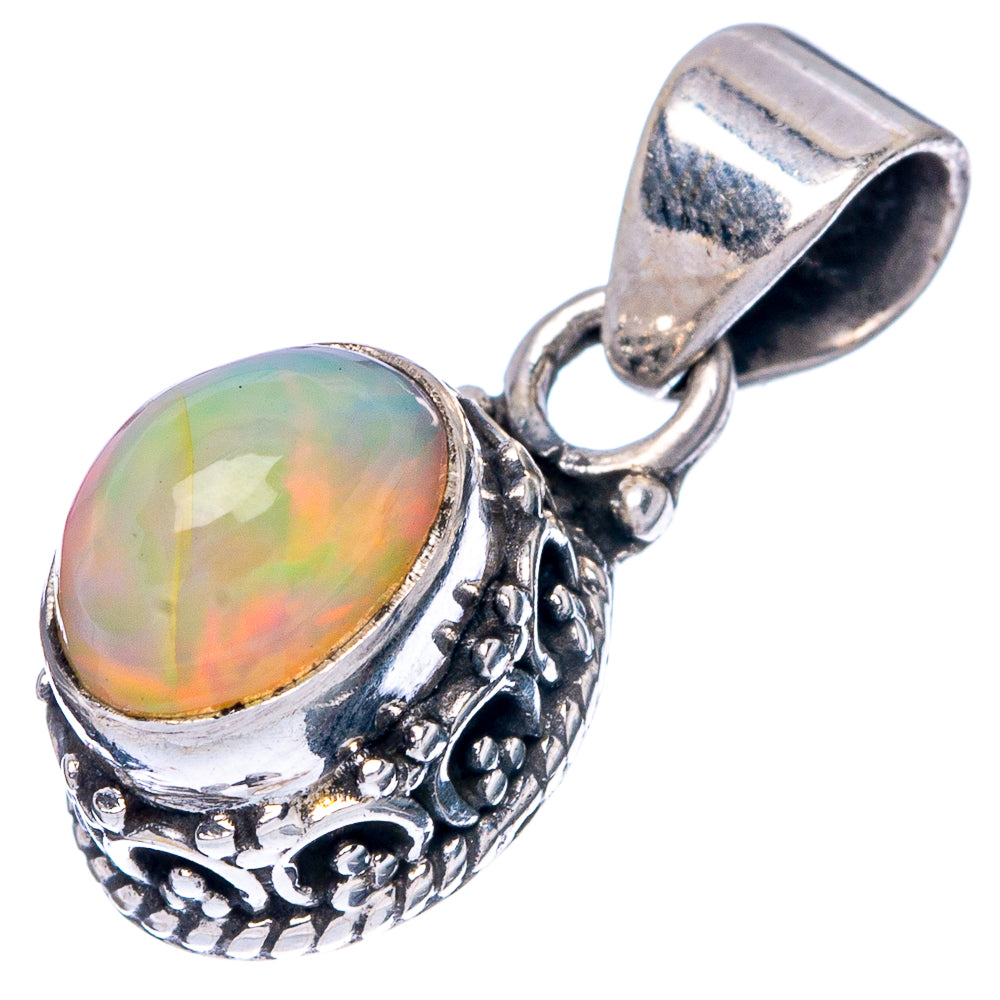 Rare Ethiopian Opal Pendant 7/8" (925 Sterling Silver) P42880