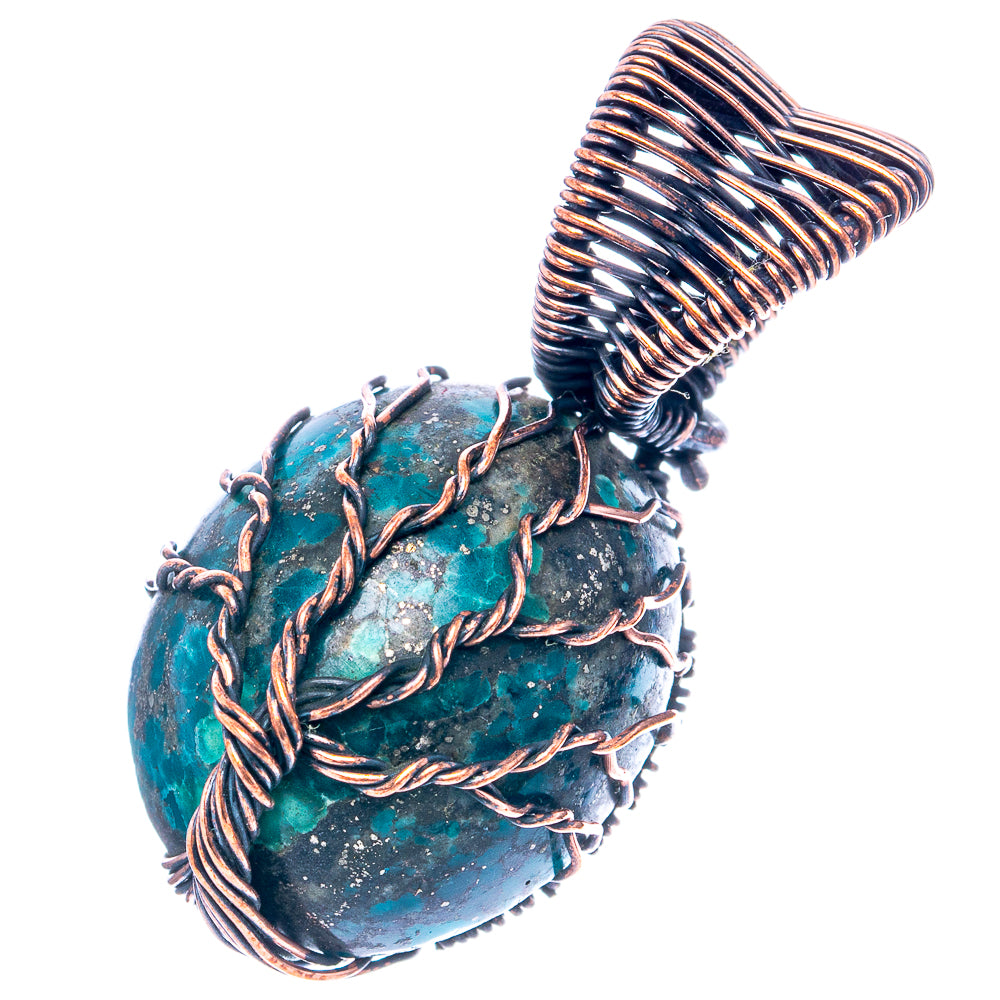 Turquoise Tree of Life 1 1/2" (Oxidized Copper)
