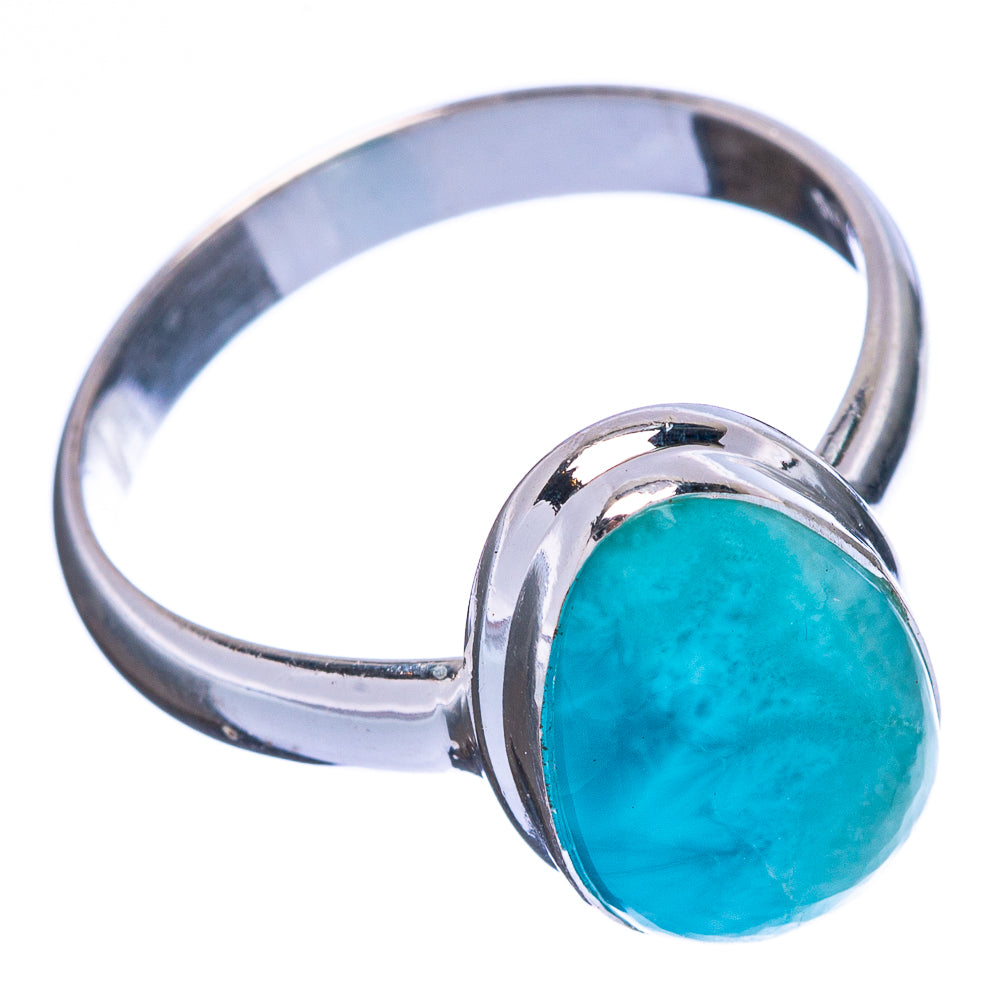 Rare Larimar Ring Size 8.75 (925 Sterling Silver) R146342