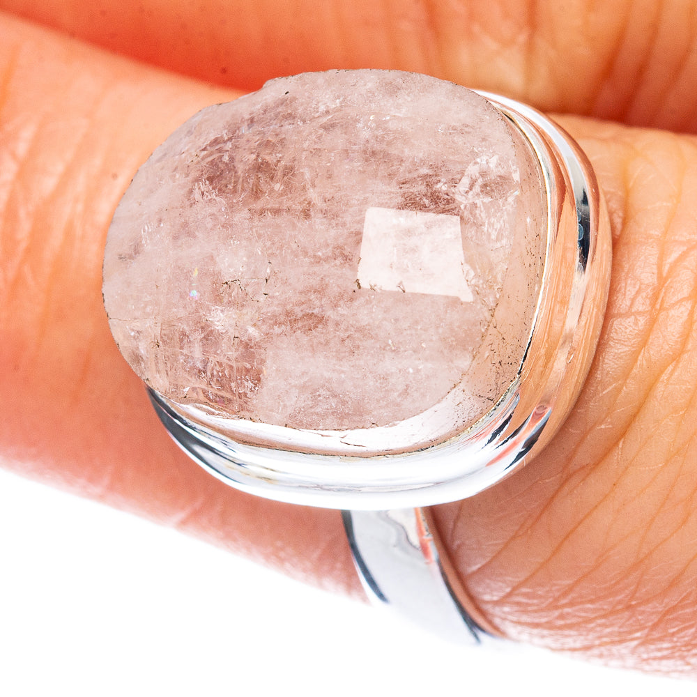 Morganite Ring Size 7.25 (925 Sterling Silver) R2890