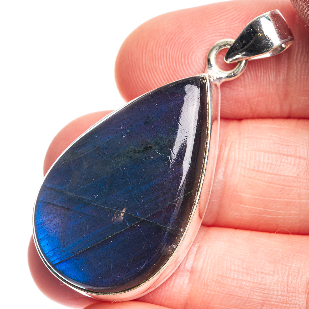 Labradorite Pendant 1 3/4" (925 Sterling Silver) P39050