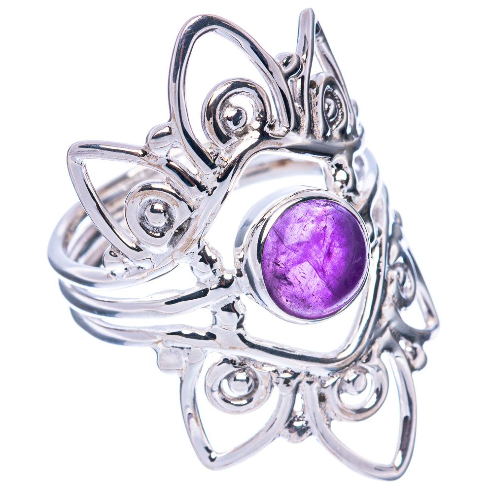 Premium Amethyst 925 Sterling Silver Ring Size 7.25 (925 Sterling Silver) R2655