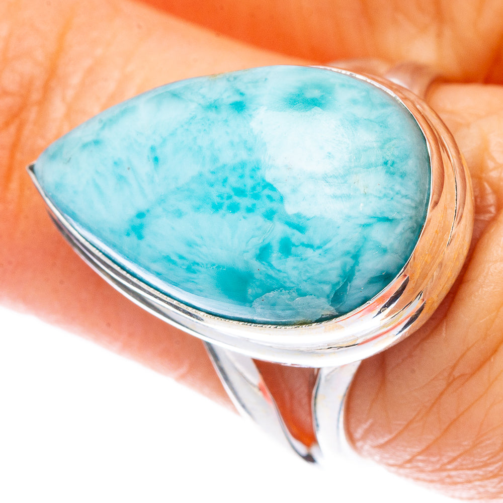 Larimar Ring Size 6.5 (925 Sterling Silver) R2242