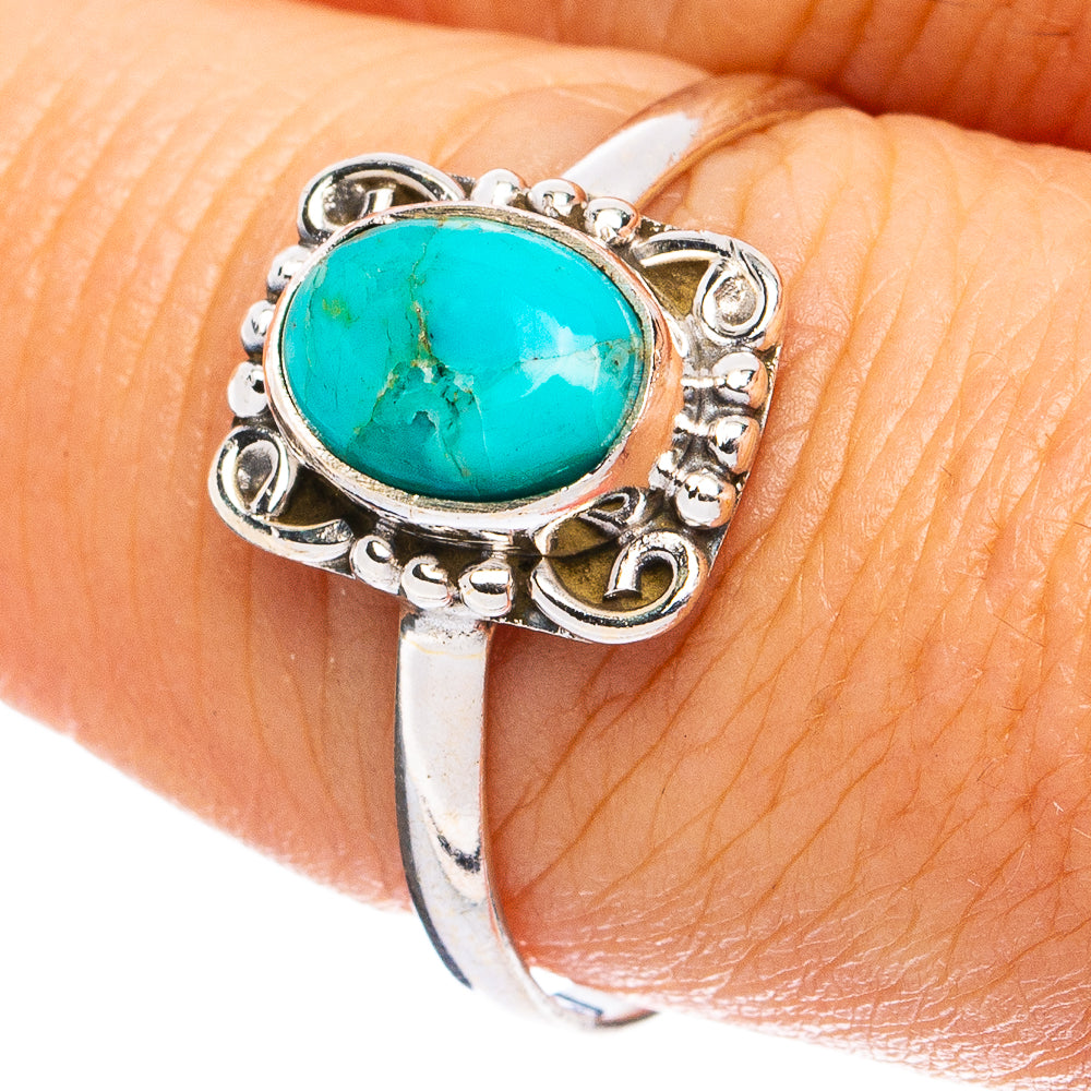 Mohave Turquoise Ring Size 8.75 (925 Sterling Silver) R8287