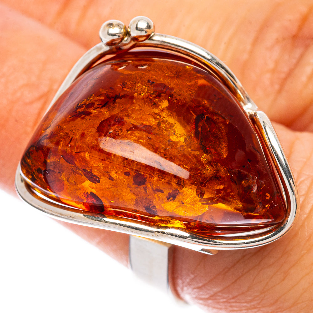 Baltic Amber Ring Size 7 (925 Sterling Silver) R1854