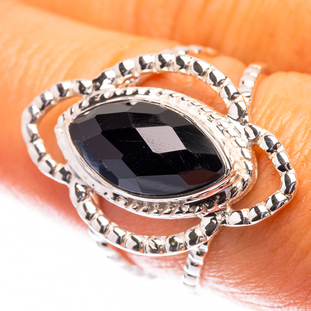 Premium Black Onyx Ring Size 8 (925 Sterling Silver) R141777