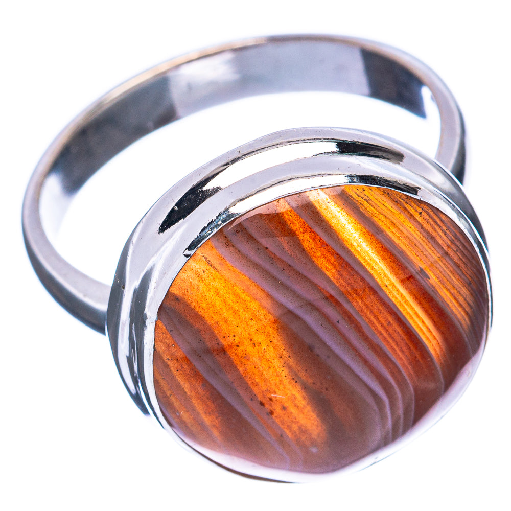 Botswana Agate Ring Size 7.75 (925 Sterling Silver) R2880