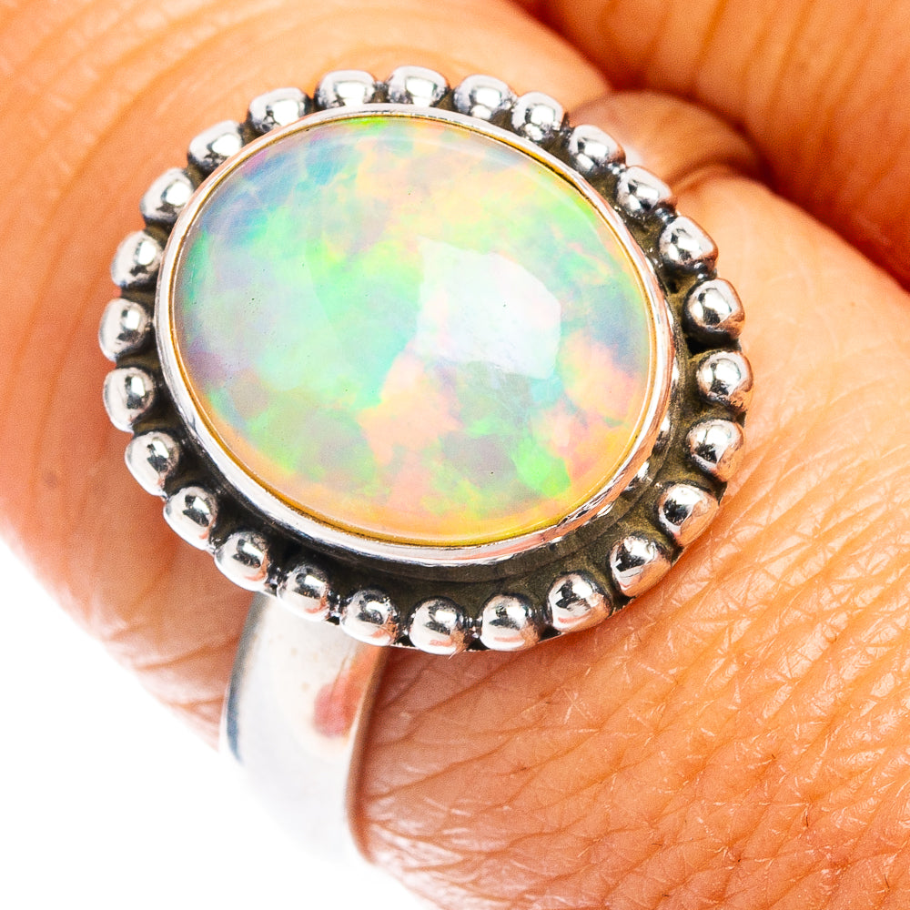 Rare AAA Ethiopian Opal Ring Size 8.25 (.925 Sterling Silver)