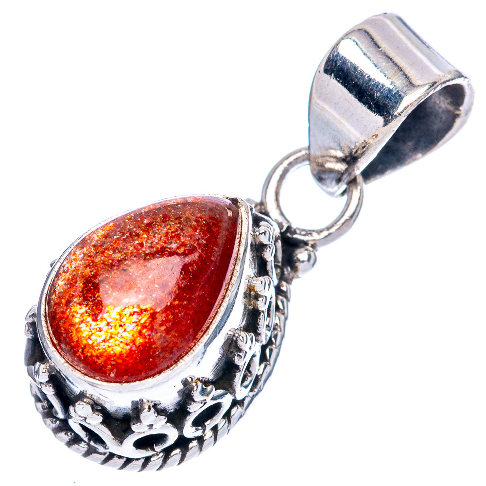 Sunstone Pendants 7/8" (925 Sterling Silver) P42323