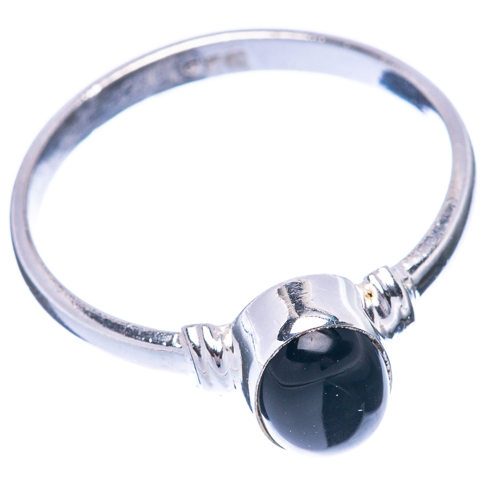 Black Onyx 925 Sterling Silver Ring Size 8 (925 Sterling Silver) R5313