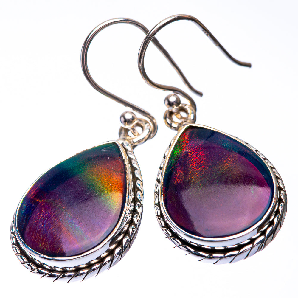 Aura Opal Earrings 1 3/8" (925 Sterling Silver) E432238