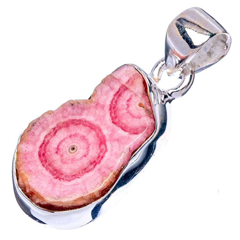 Rare Rhodochrosite Stalactite Pendant 1 1/8" (925 Sterling Silver) P42974