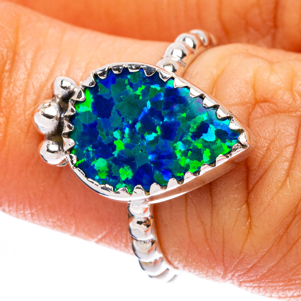 Synthetic Opal Ring Size 6 (925 Sterling Silver) R146278