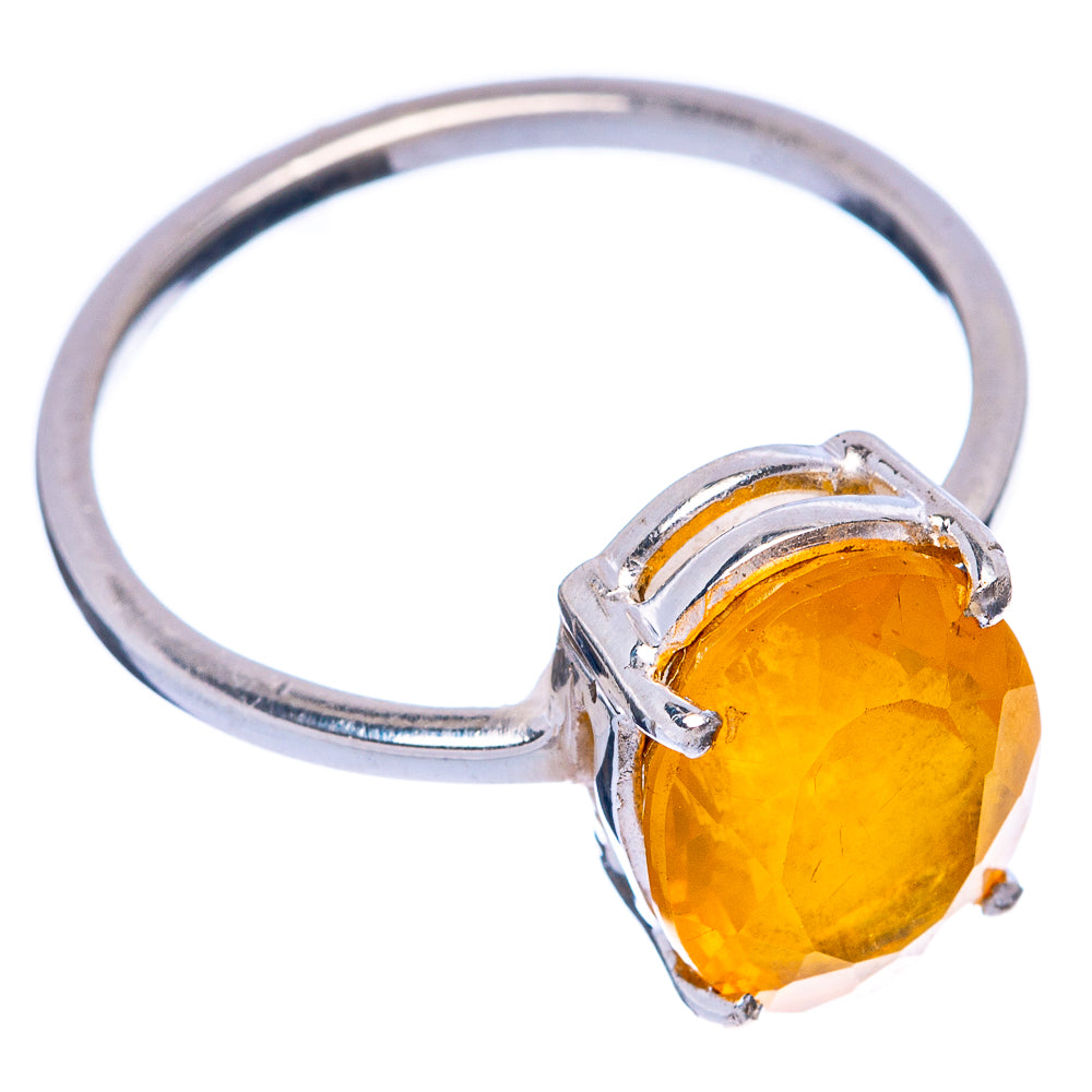 Rare Natural Ethiopian Orange Opal Ring Size 7 (925 Sterling Silver) R145555