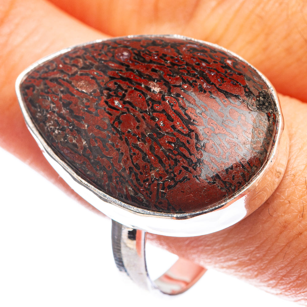 Large Dinosaur Bone Ring Size 12.5 (925 Sterling Silver) R143156