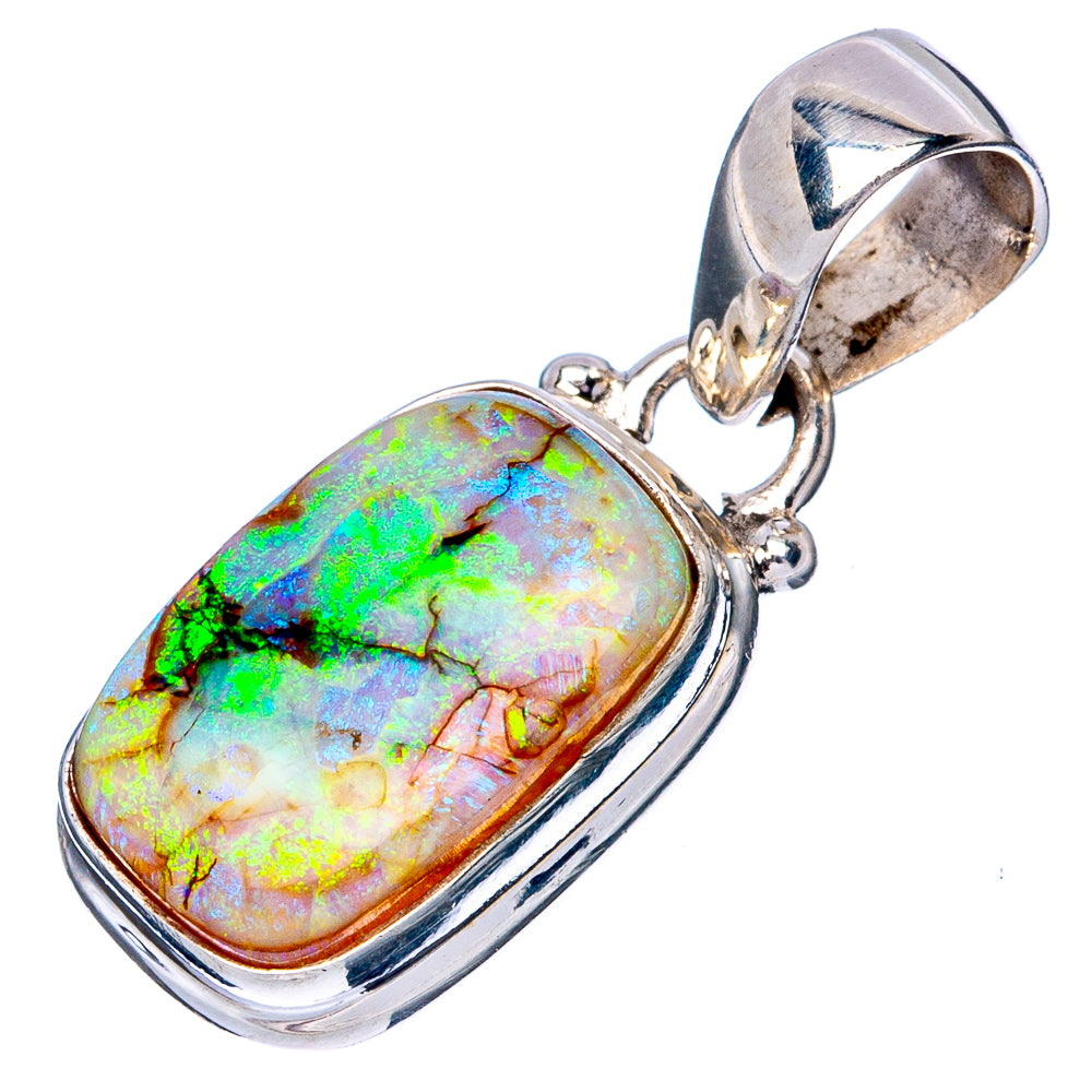 Rare Sterling Opal Pendant 1 1/8" (925 Sterling Silver) P42950