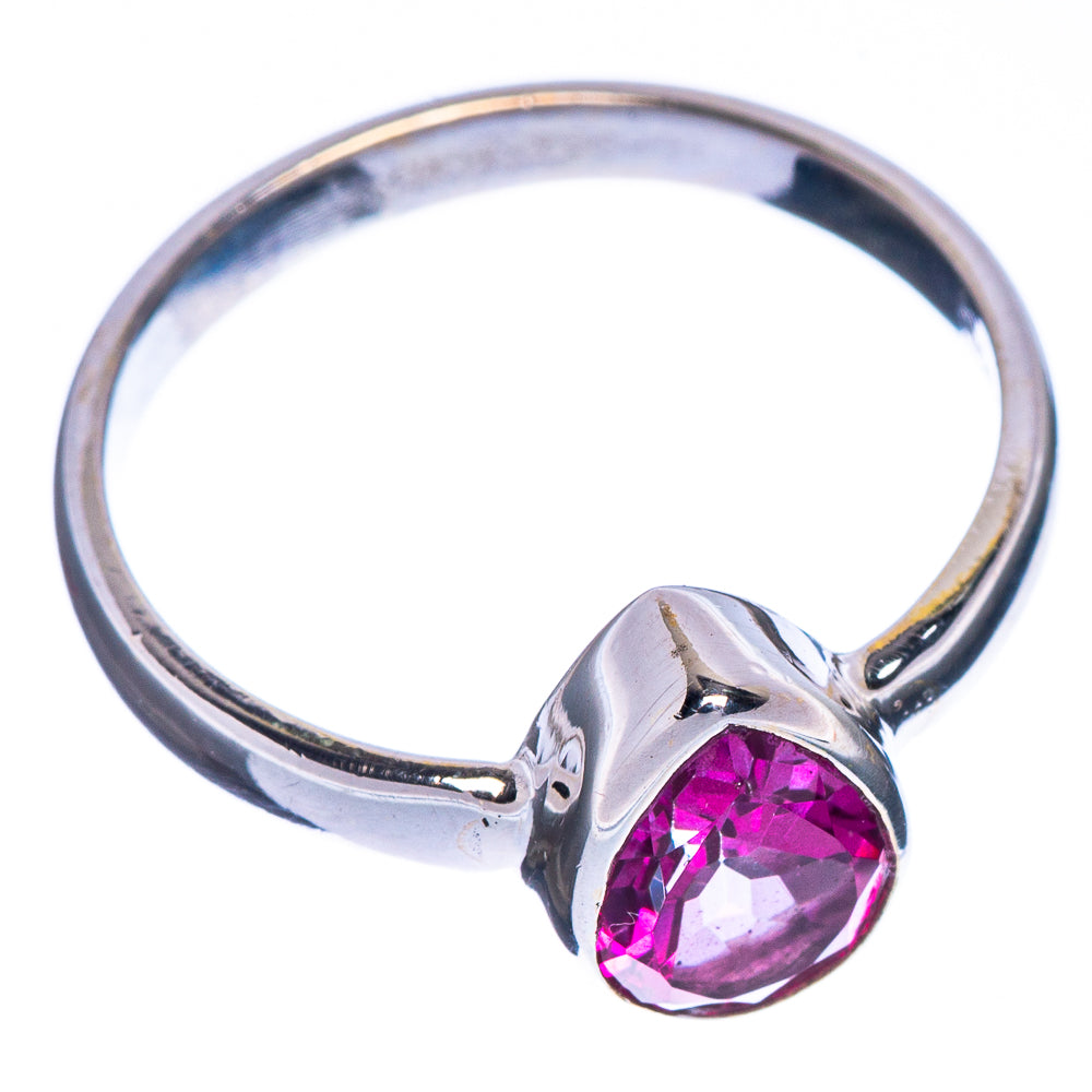 Rare Pink Tourmaline Ring Size 6.5 (925 Sterling Silver) R147225