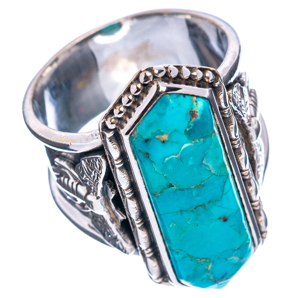 Premium Mohave Turquoise Ring Size 7.75 (.925 Sterling Silver)
