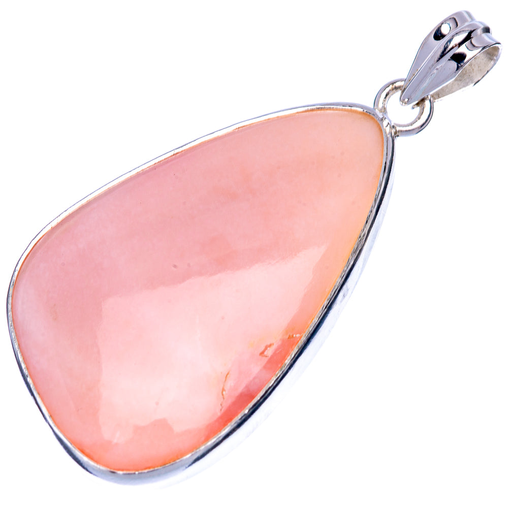 Pink Opal Pendant 2 1/8" (925 Sterling Silver) P40482