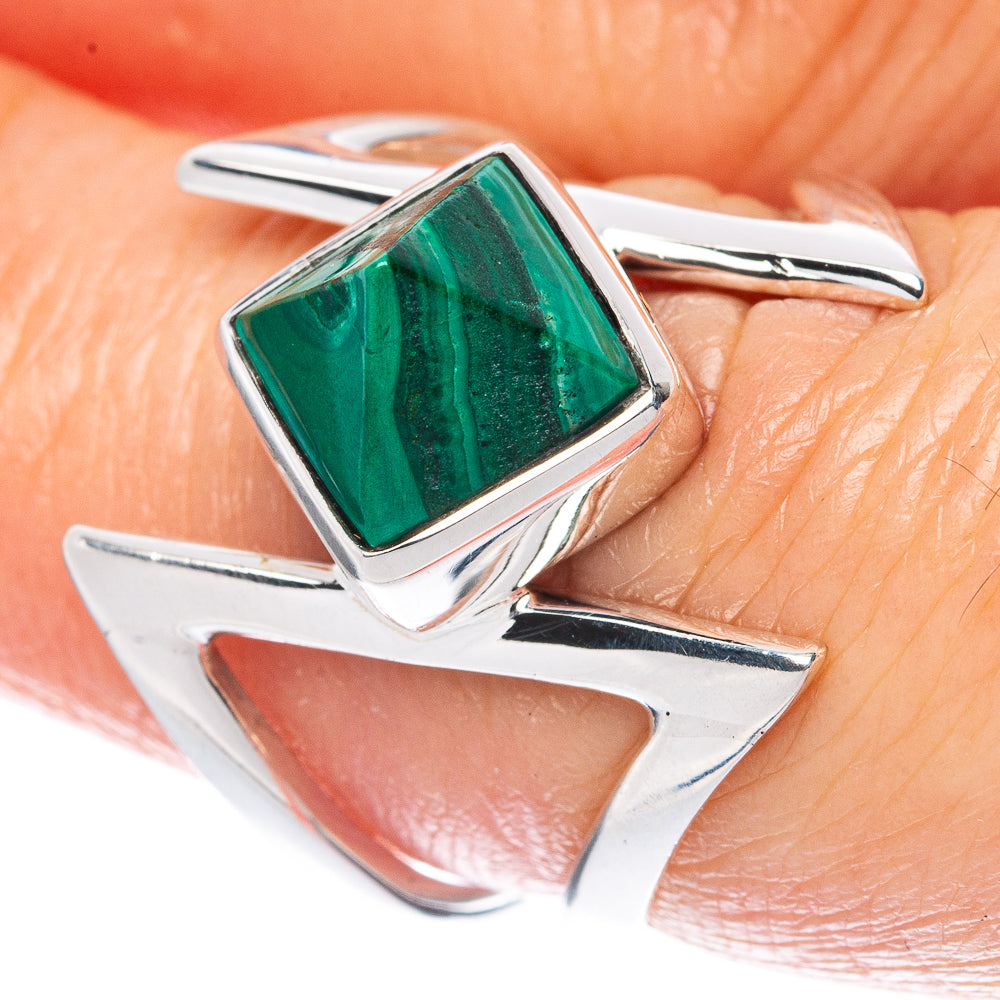 Premium Malachite 925 Sterling Silver Ring Size 6.75 (925 Sterling Silver) R2723