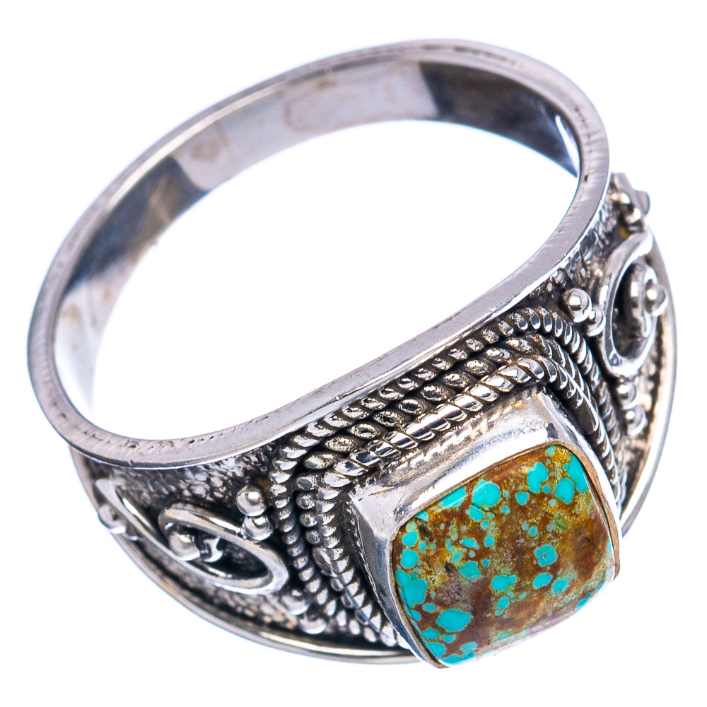 Rare Number 8 Mine Turquoise Ring Size 8.5 (.925 Sterling Silver)