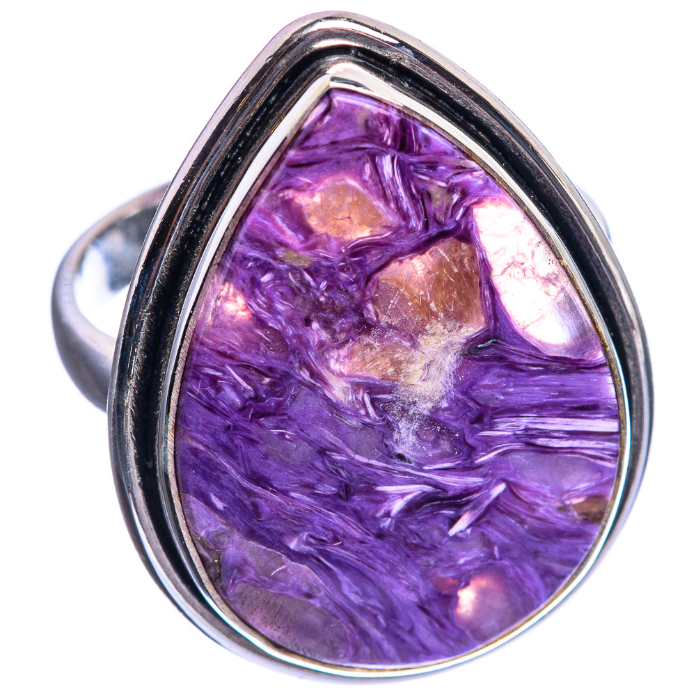 Charoite 925 Sterling Silver Ring Size 9