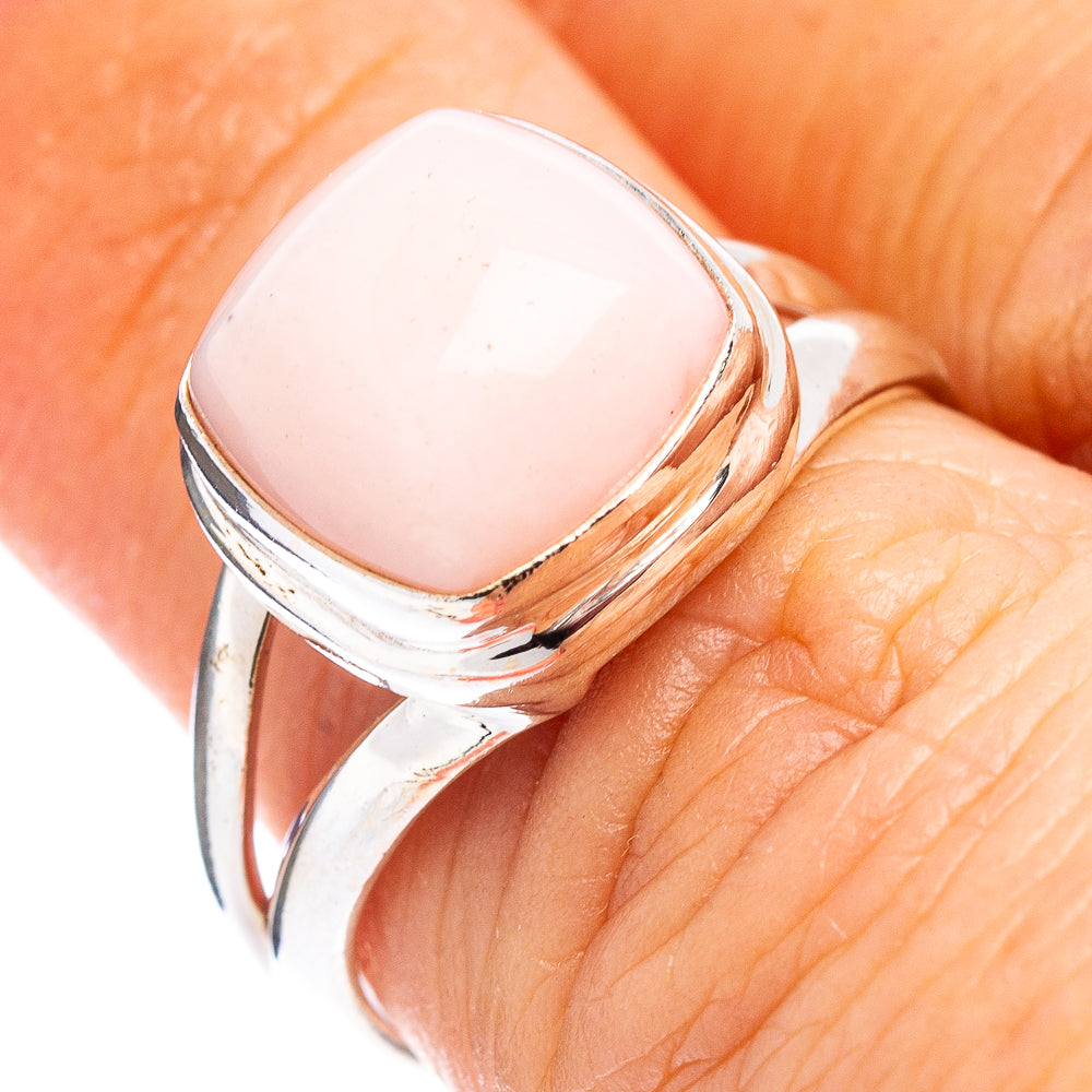 Pink Opal Ring Size 6.25 (.925 Sterling Silver)