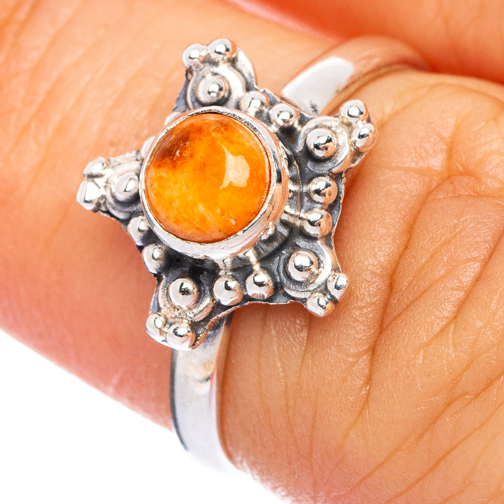 Sponge Coral Dainty Ring Size 5.75 (925 Sterling Silver) R145692