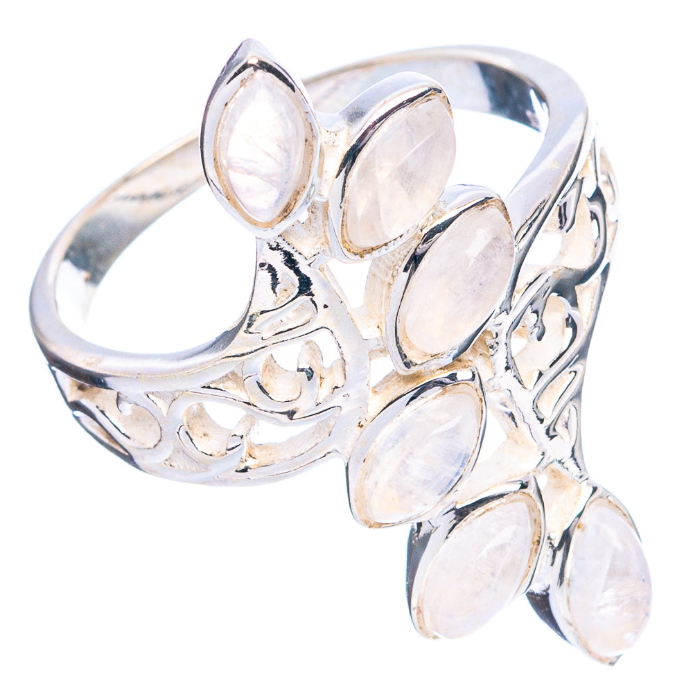 Rainbow Moonstone Ring Size 9 (925 Sterling Silver) R4738