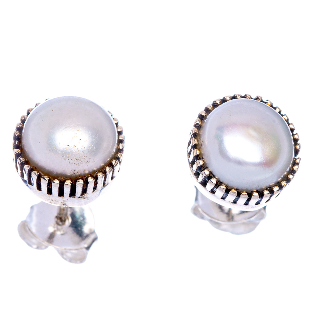 Cultured Pearl Earrings 3/8" (925 Sterling Silver) E433492