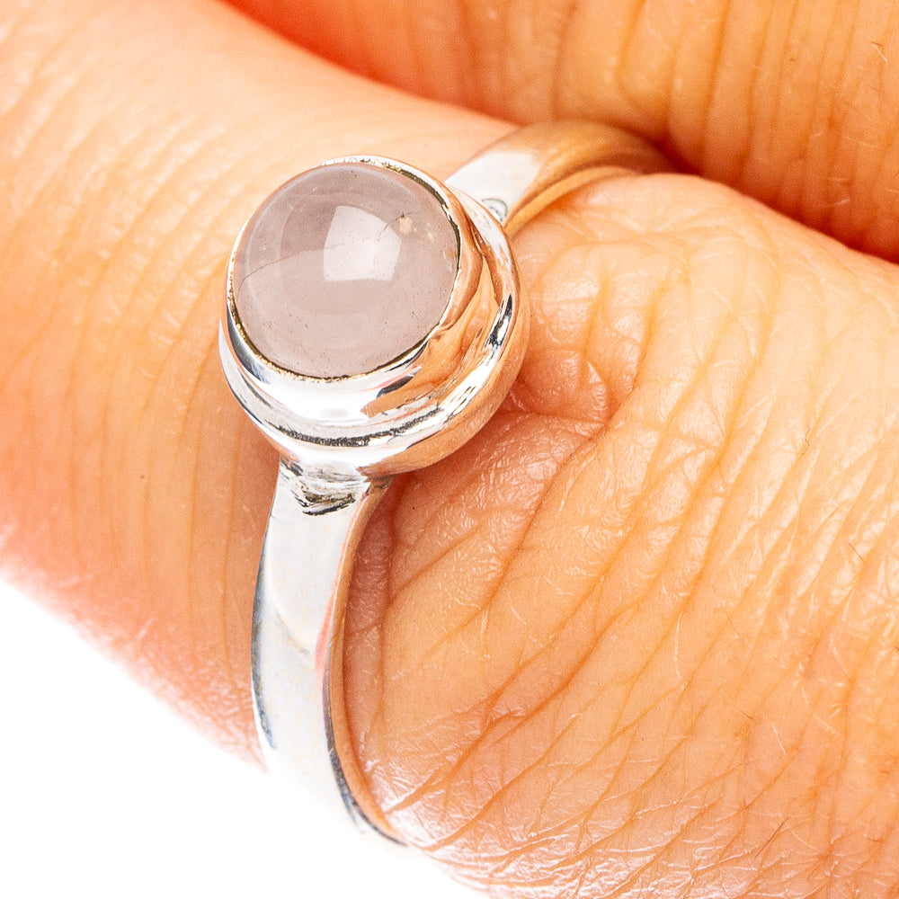 Rose Quartz Dainty Ring Size 7 (925 Sterling Silver) R5266
