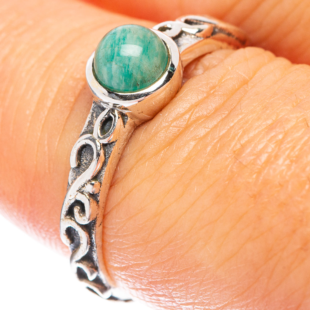 Amazonite Ring Size 7.25 (925 Sterling Silver) R5526