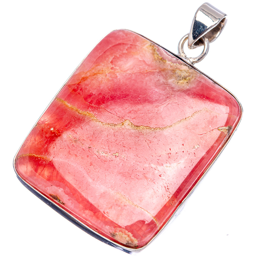 Premium Rhodochrosite Pendant 2 1/8" (.925 Sterling Silver)