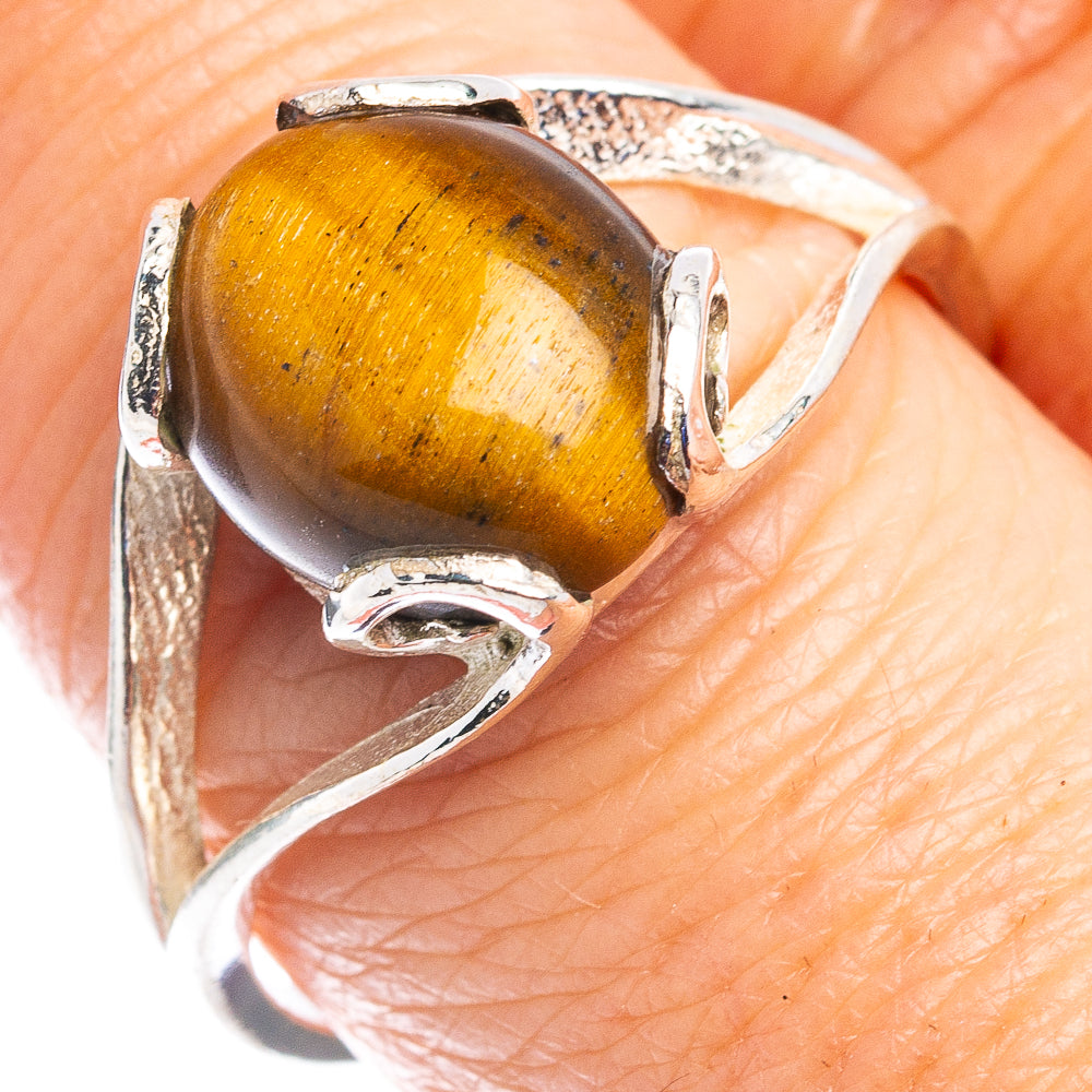 Tiger's Eye Ring Size 9.25 (.925 Sterling Silver)