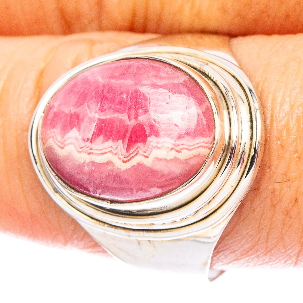 Rhodochrosite 925 Sterling Silver Ring Size 10.25 (925 Sterling Silver) R6190