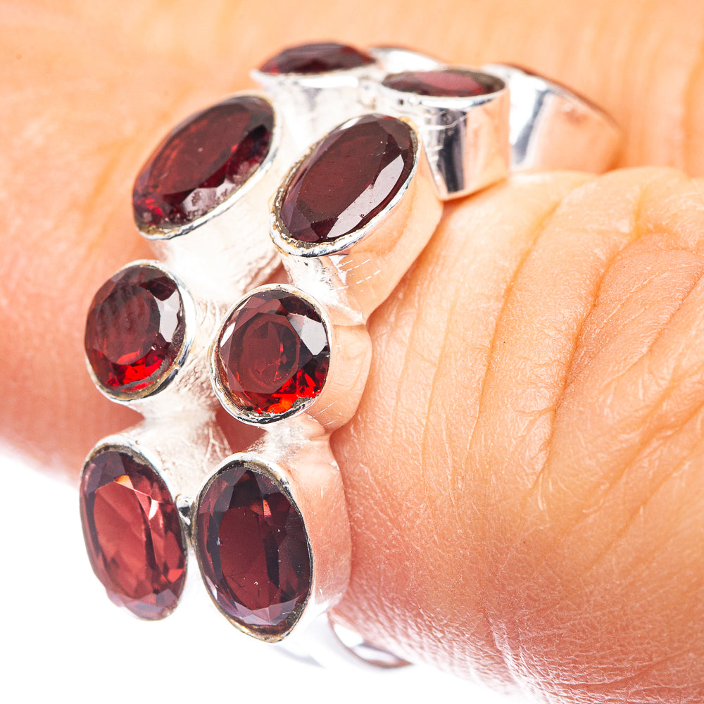 Garnet Dainty Ring Size 6 (925 Sterling Silver) R142554