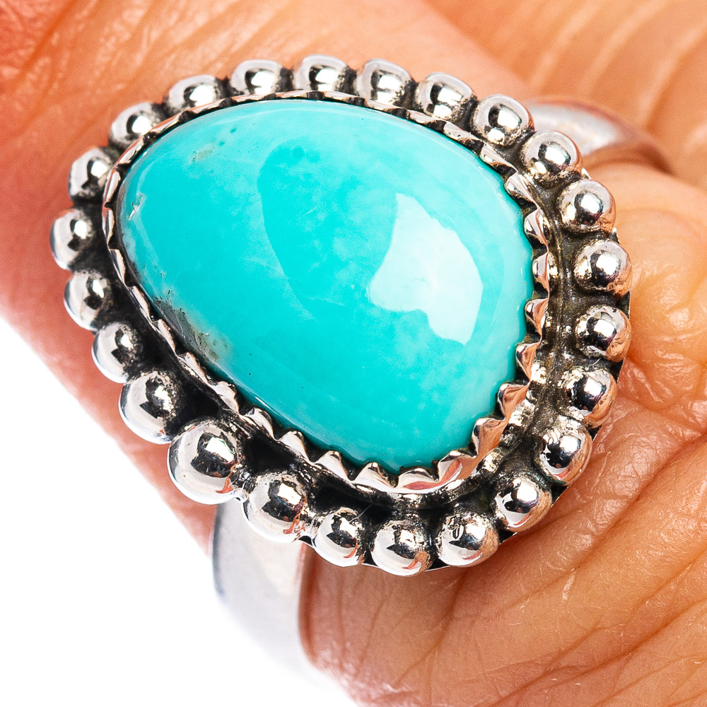 Rare Kingman Turquoise Ring Size 6.75 (.925 Sterling Silver)
