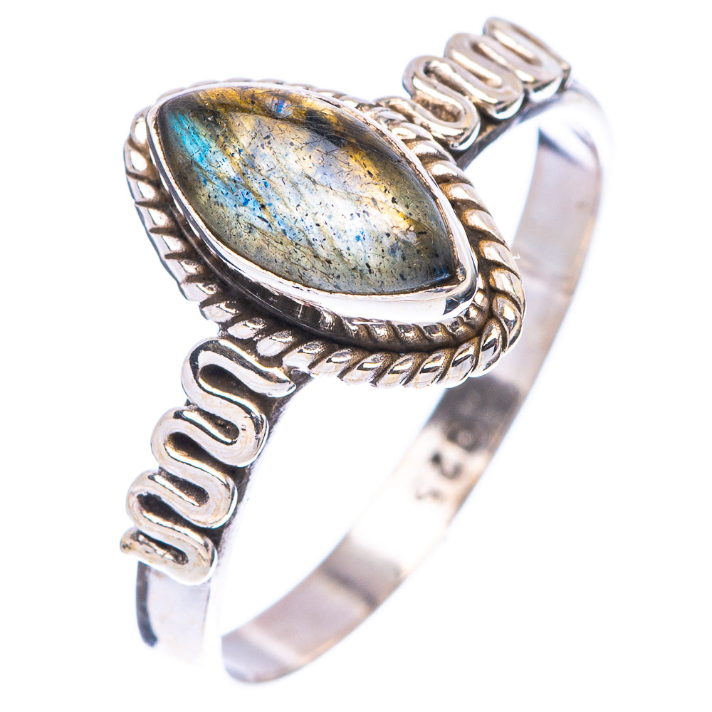 Labradorite Ring Size 7.75 (925 Sterling Silver) R5672