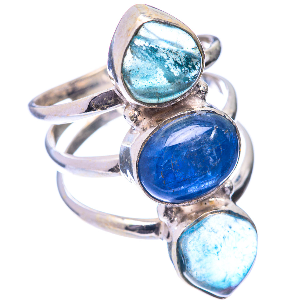 Kyanite, Blue Fluorite Ring Size 6.75 (925 Sterling Silver) R140878
