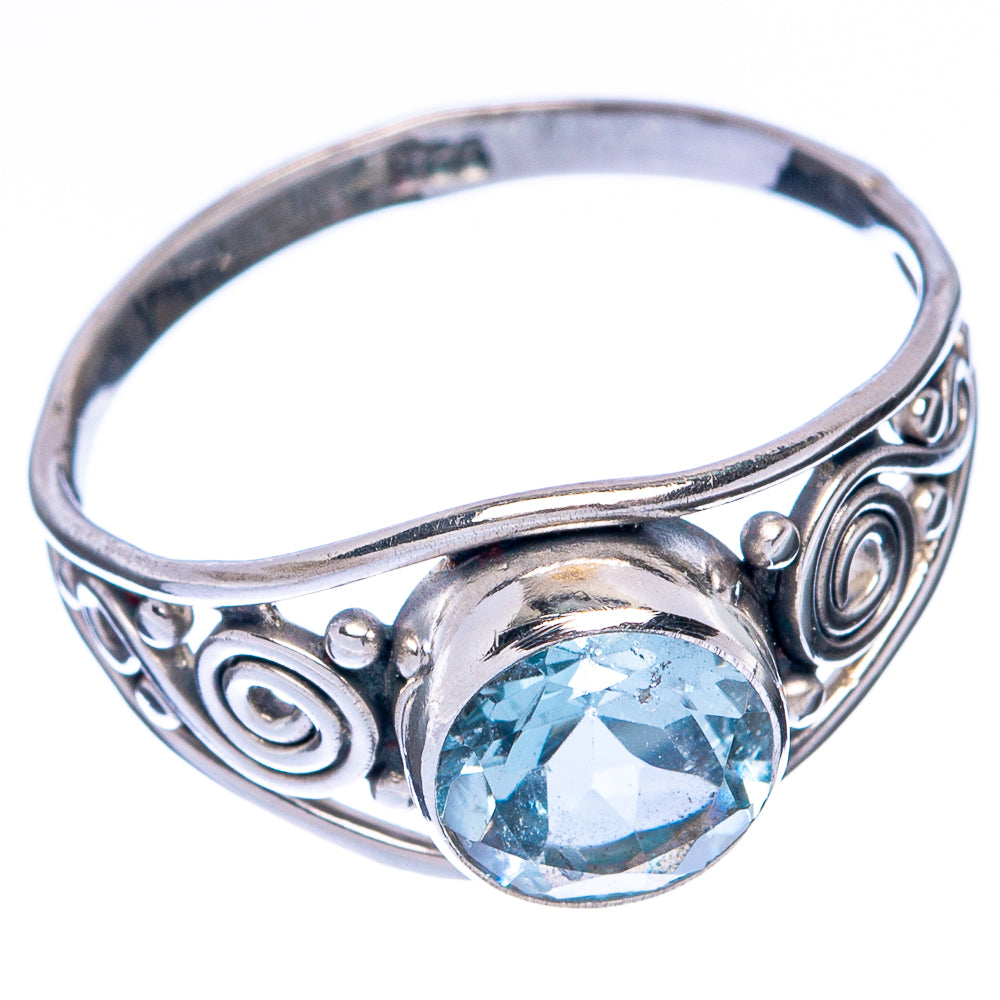 Blue Topaz Dainty Ring Size 7 (925 Sterling Silver) R145061