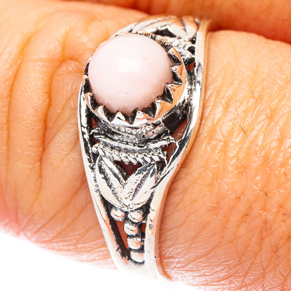 Pink Opal Dainty Ring Size 7.75 (925 Sterling Silver) R5925