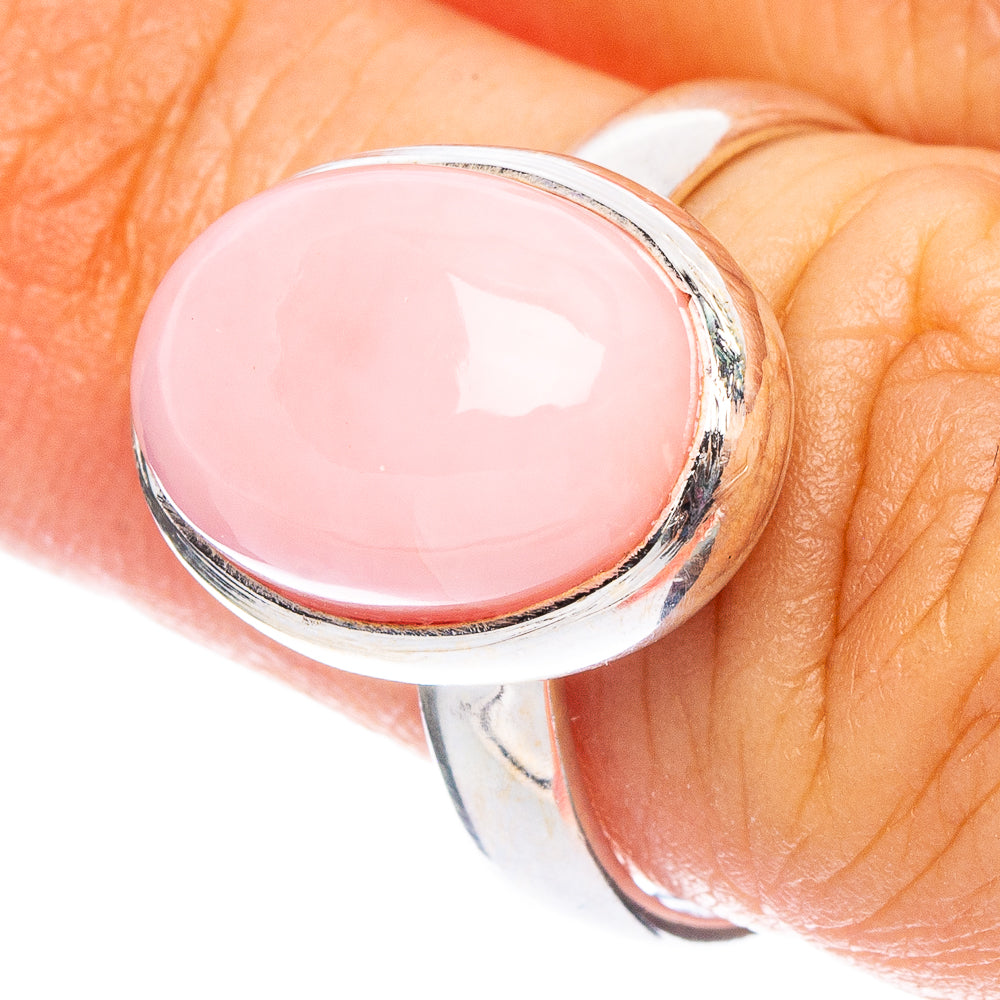 Pink Opal Ring Size 7 (925 Sterling Silver) R7268