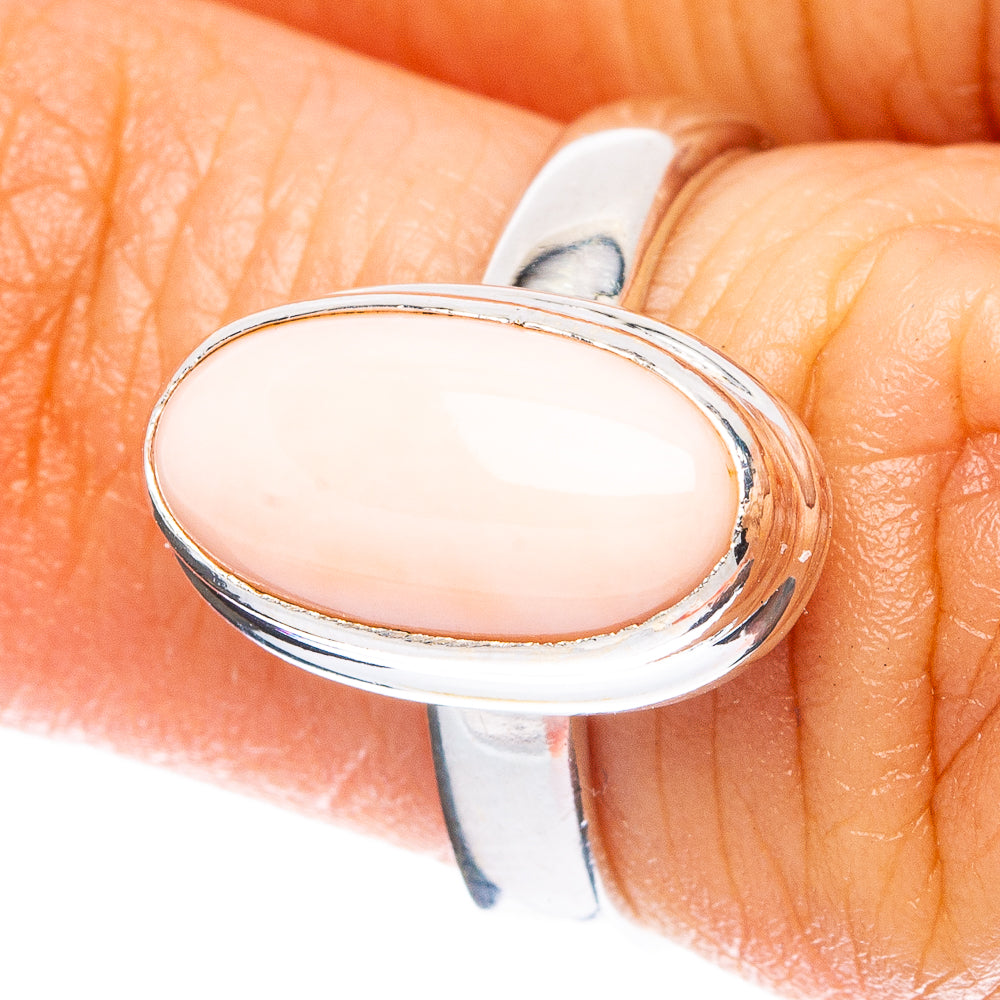 Pink Opal Ring Size 5 (925 Sterling Silver) R5039