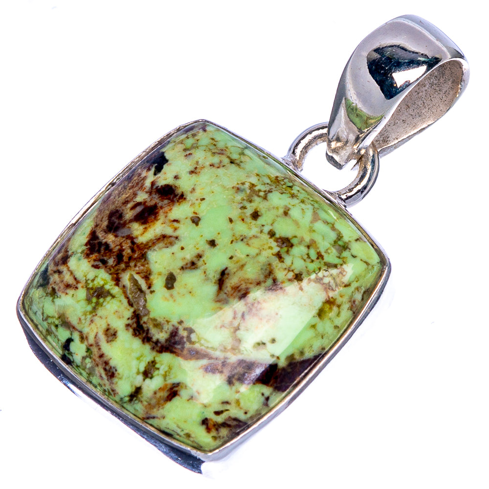 Gaspeite Pendant 1 1/8" (925 Sterling Silver) P40717