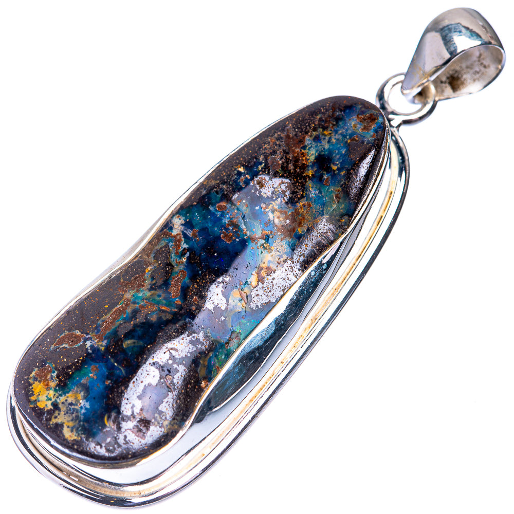 Boulder Opal Pendant 2 1/8" (925 Sterling Silver) P39303
