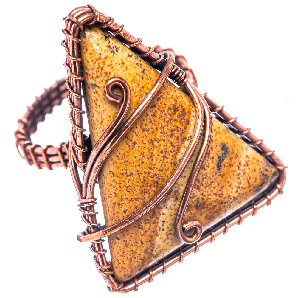 Picture Jasper Ring Size 8.25 (Oxidized Copper)